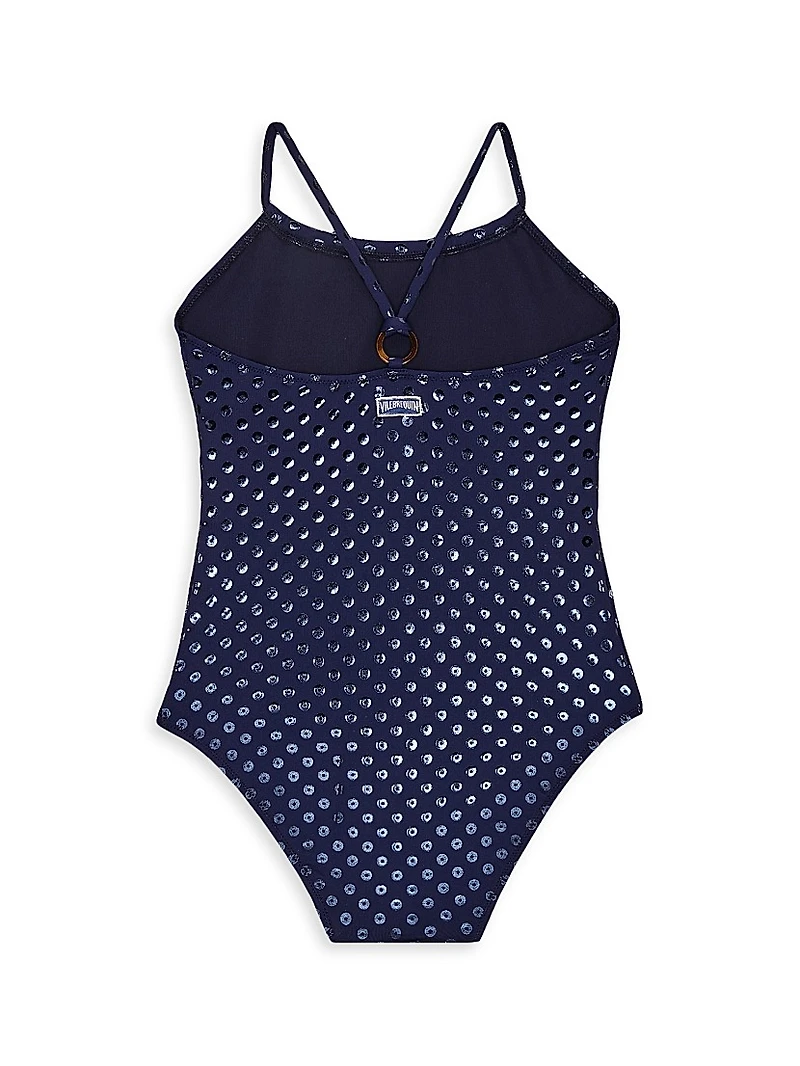 Baby Girl's, Little Girl's & Relief Glitter Swim Suit