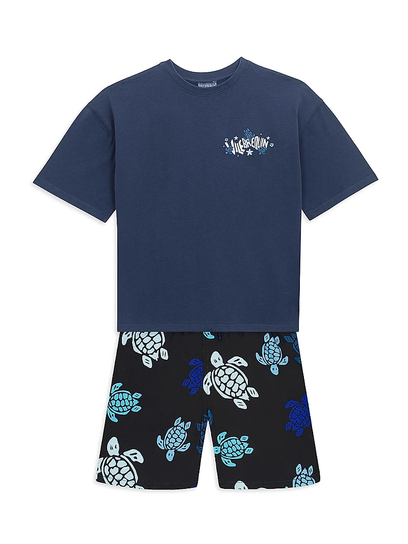 Baby Boy's, Little Boy's & Gaspard Back Gummy Logo T-Shirt