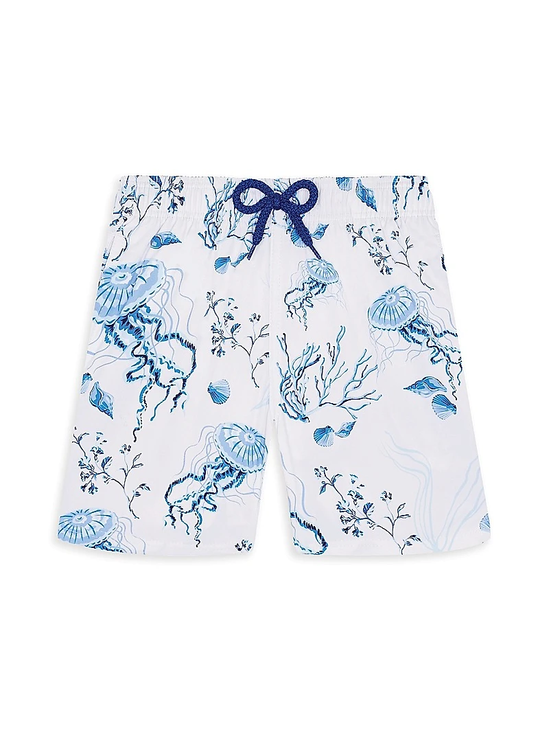 Baby Boy's, Little Boy's & Jirise Medusa Shells Stretch Swim Shorts