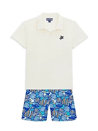 Baby Boy's, Little Boy's & Jim Fishy Vibes Swim Shorts