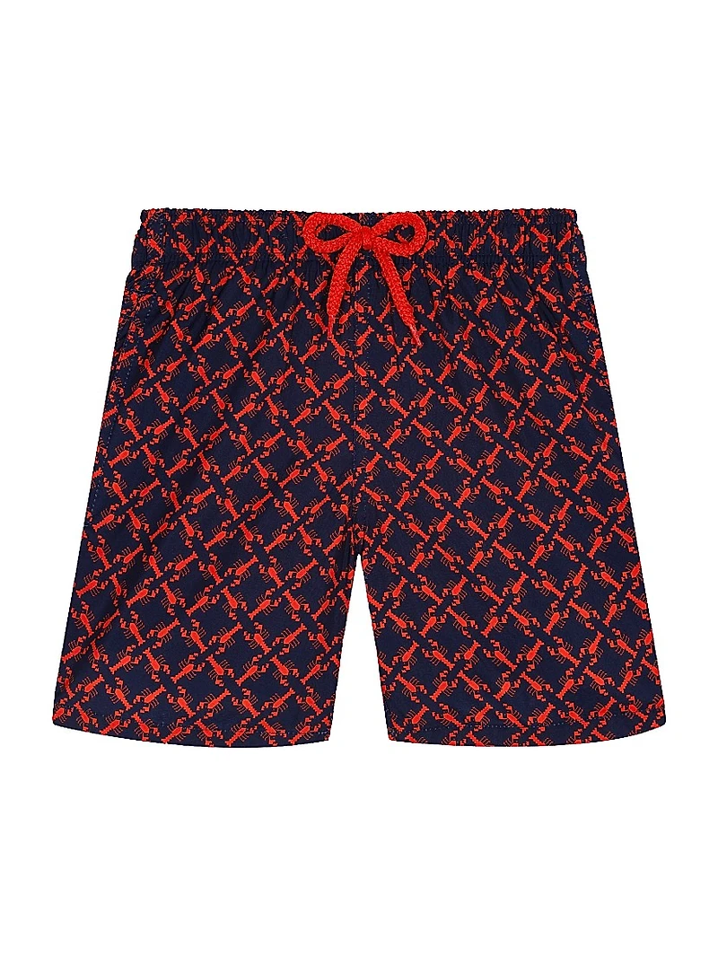 Baby Boy's, Little Boy's & Homard Pixel Light Swim Shorts