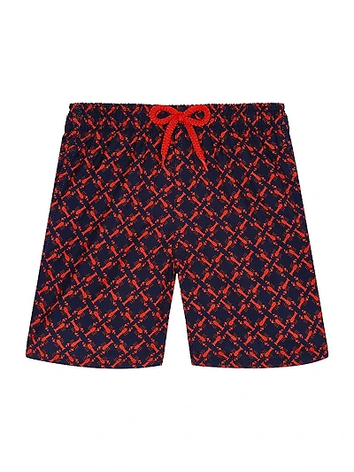 Baby Boy's, Little Boy's & Homard Pixel Light Swim Shorts