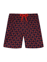Baby Boy's, Little Boy's & Homard Pixel Light Swim Shorts