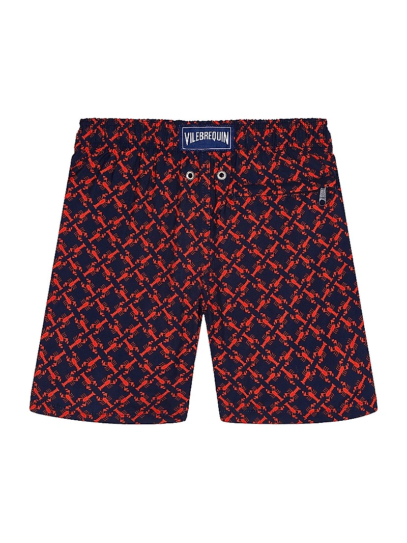 Baby Boy's, Little Boy's & Homard Pixel Light Swim Shorts