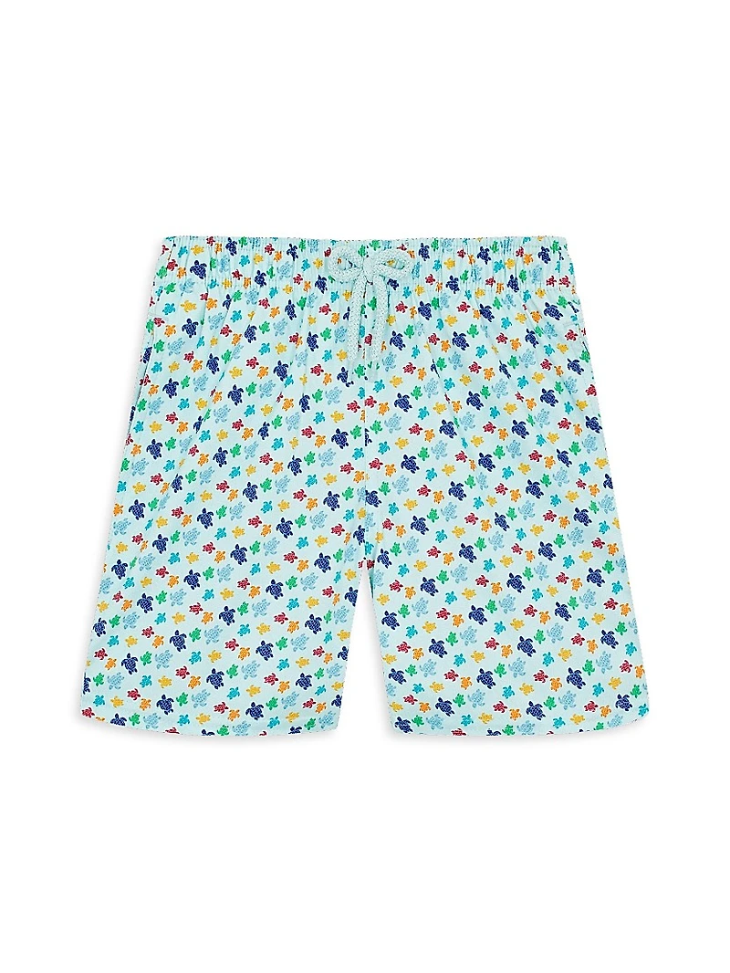 Baby Boy's, Little Boy's & Kid Micro Ronde Des Tortues Rainbow Stretch swim Shorts