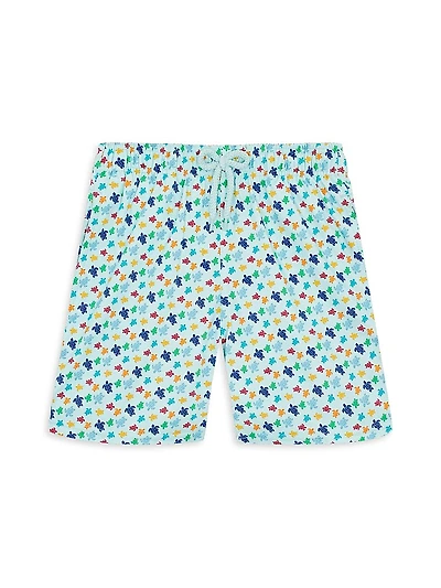 Baby Boy's, Little Boy's & Kid Micro Ronde Des Tortues Rainbow Stretch swim Shorts