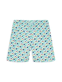 Baby Boy's, Little Boy's & Kid Micro Ronde Des Tortues Rainbow Stretch swim Shorts