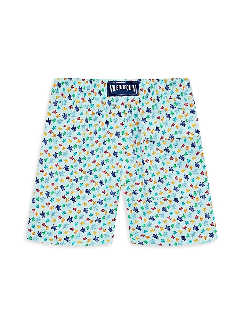 Baby Boy's, Little Boy's & Kid Micro Ronde Des Tortues Rainbow Stretch swim Shorts