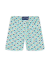 Baby Boy's, Little Boy's & Kid Micro Ronde Des Tortues Rainbow Stretch swim Shorts