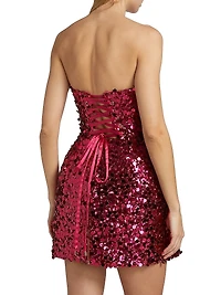 Maraya Sequin Strapless Minidress