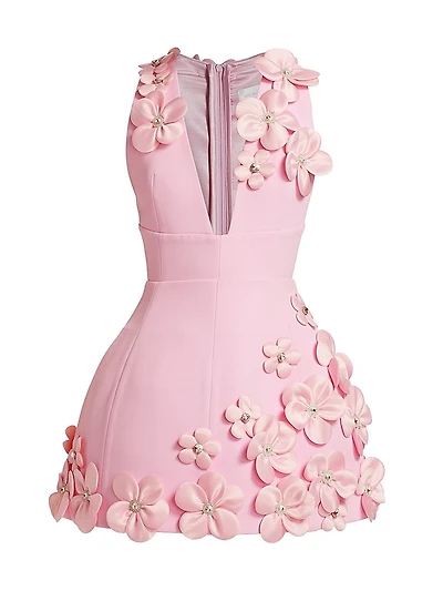 Estelle Floral Applique Minidress
