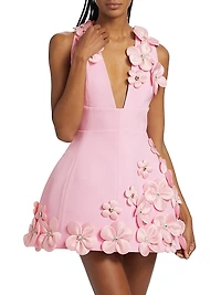 Estelle Floral Applique Minidress