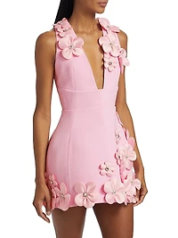 Estelle Floral Applique Minidress