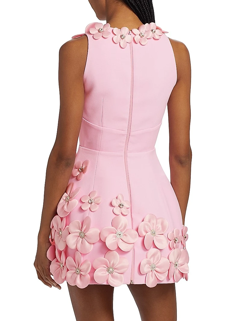 Estelle Floral Applique Minidress