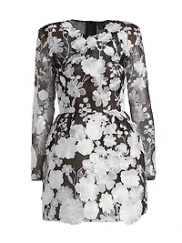 Embroidered Bouquet Maraya Minidress