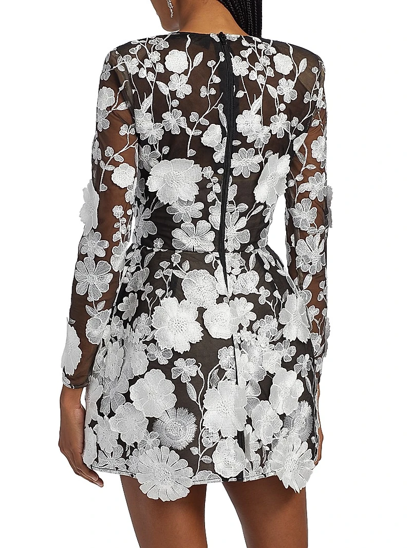Embroidered Bouquet Maraya Minidress