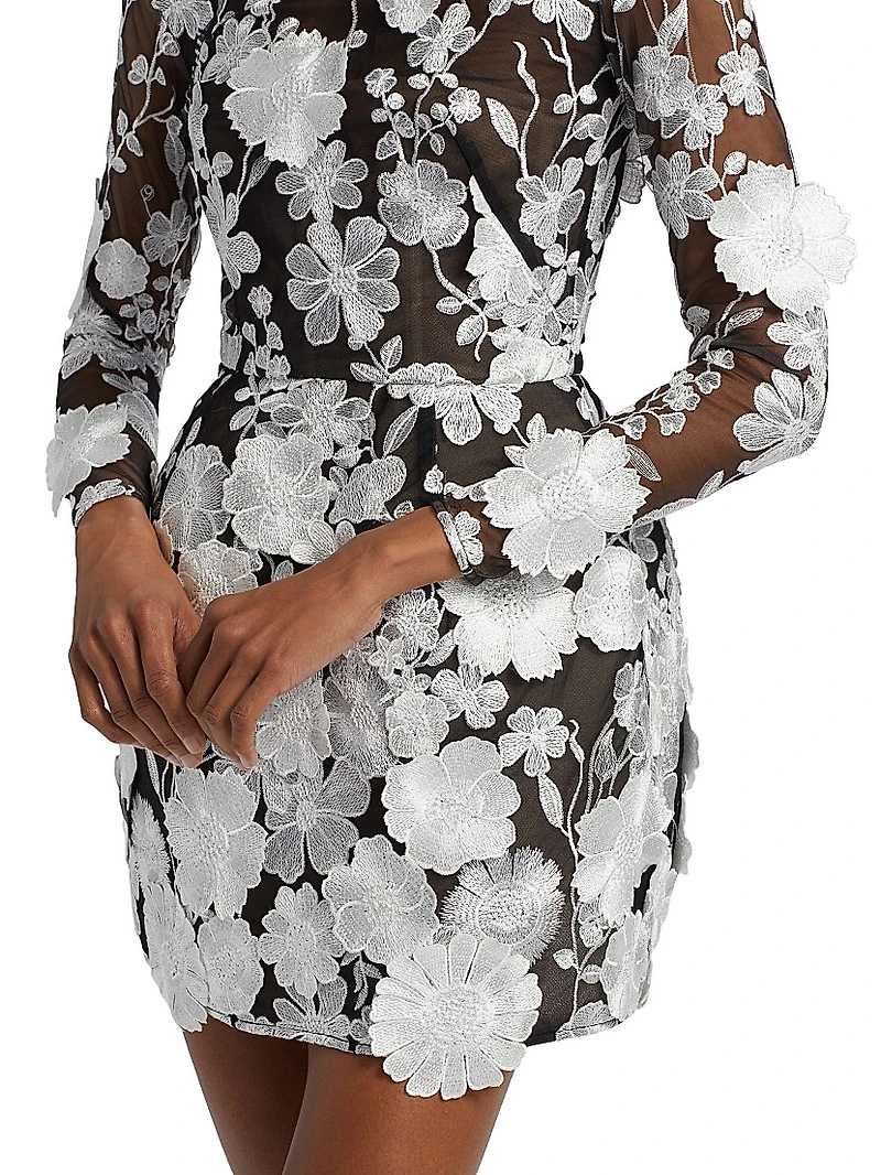 Embroidered Bouquet Maraya Minidress