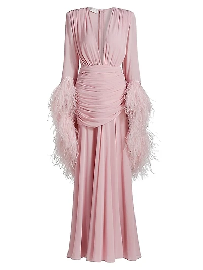 Geisha Feathered Gown