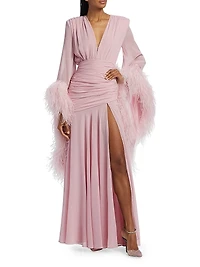 Geisha Feathered Gown