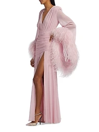 Geisha Feathered Gown