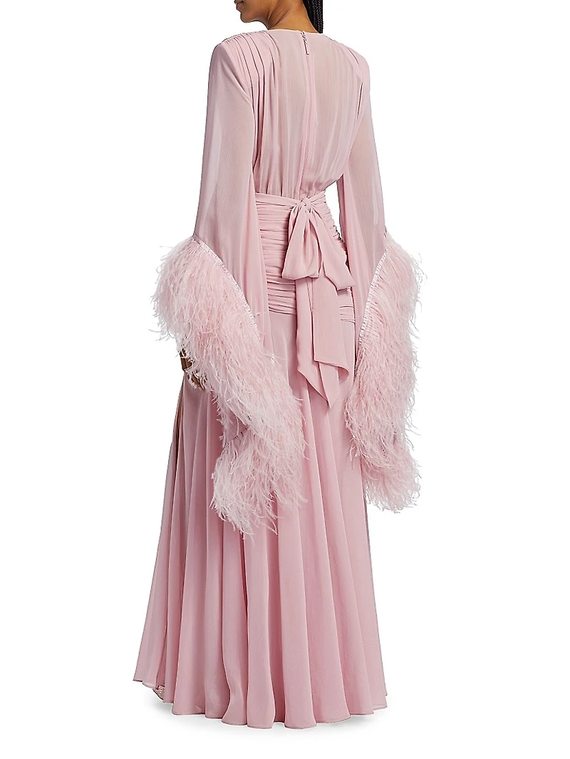 Geisha Feathered Gown