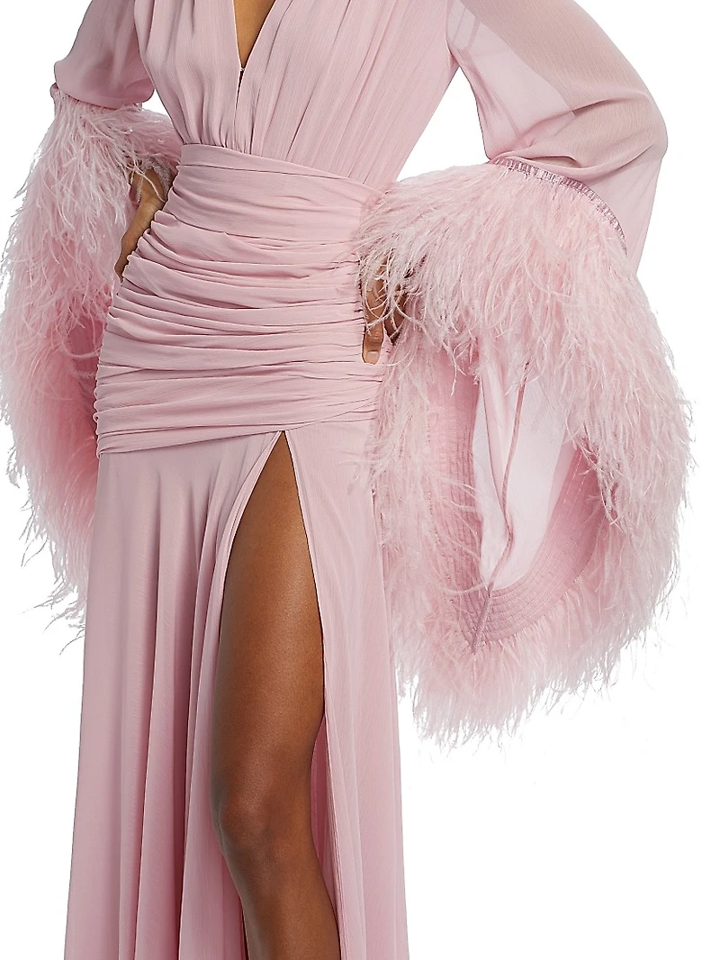 Geisha Feathered Gown