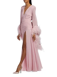 Geisha Feathered Gown