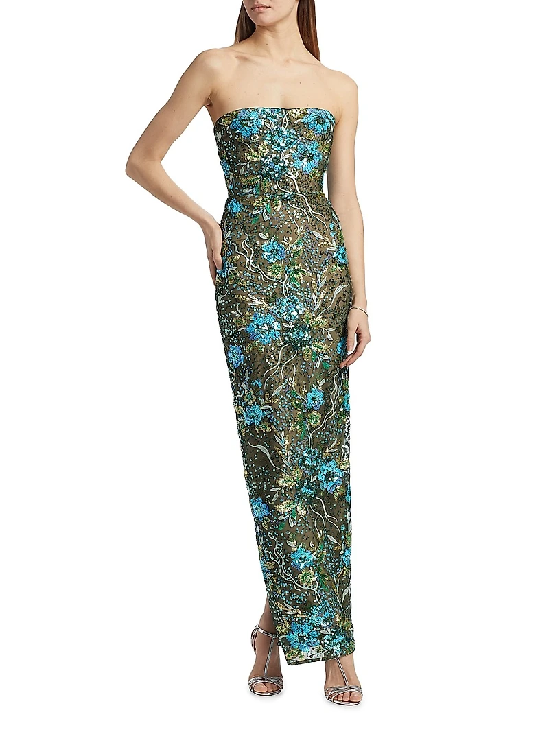 Dahlia Sequin Sheath Maxi Dress