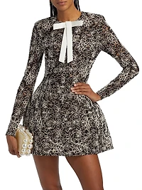 Courtney Floral Embroidered Minidress