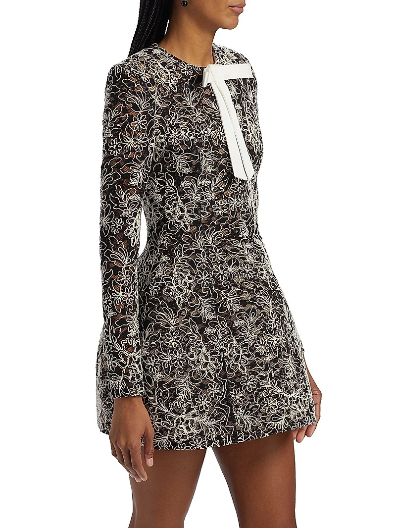 Courtney Floral Embroidered Minidress