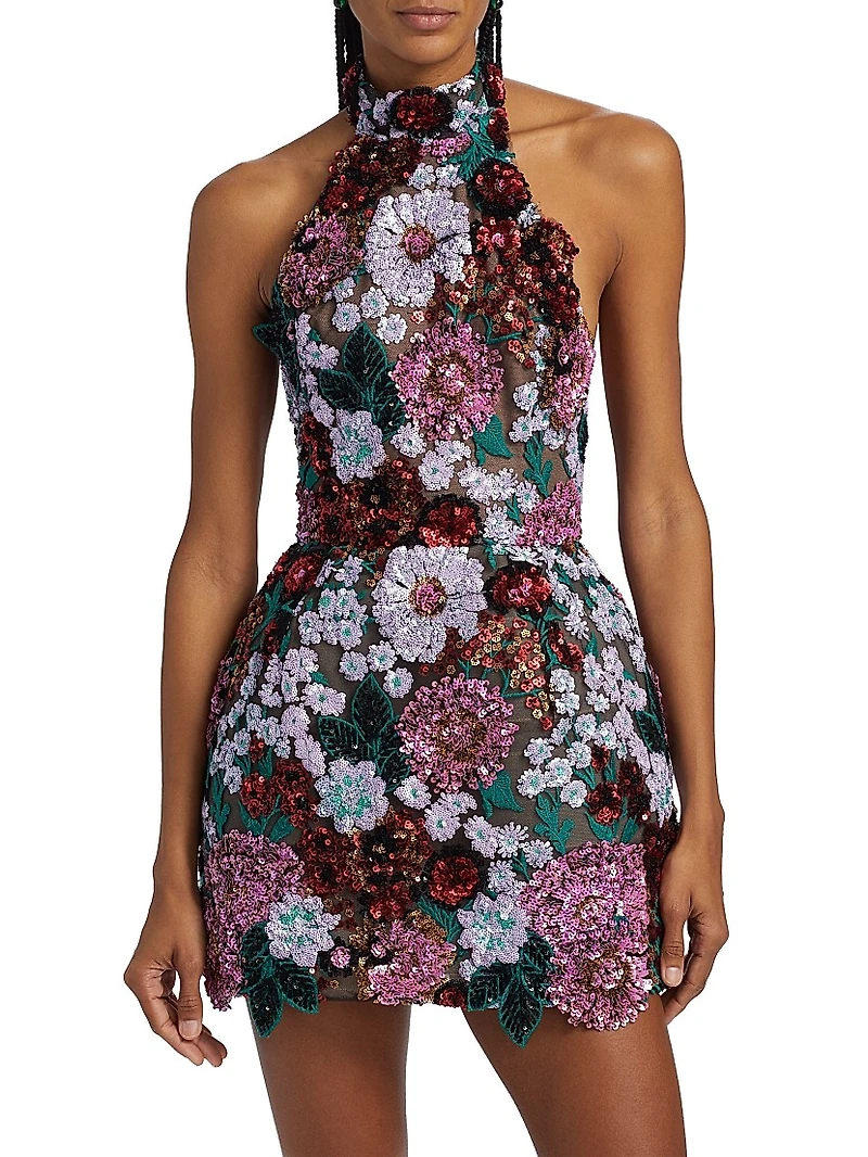 Deirdre Halterneck Minidress