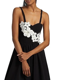 Inara Floral Applique Midi-Dress