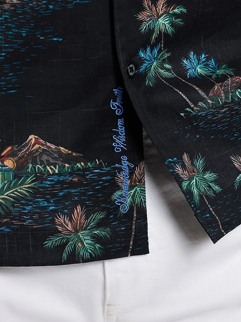 Kauai Abstract Cotton Shirt
