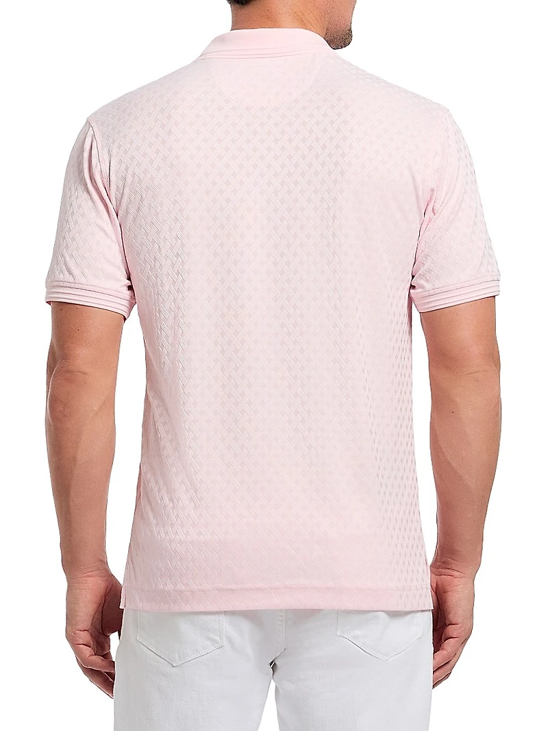 Elias Jacquard Knit Polo Shirt