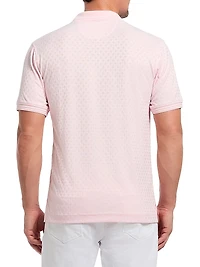 Elias Jacquard Knit Polo Shirt