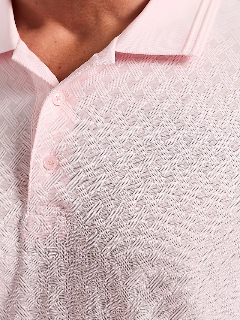 Elias Jacquard Knit Polo Shirt