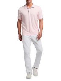 Elias Jacquard Knit Polo Shirt