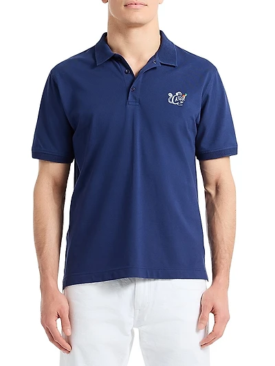 Monkey Business Stretch-Cotton Polo Shirt