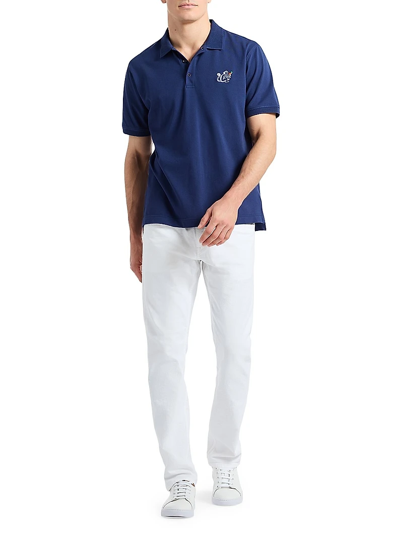 Monkey Business Stretch-Cotton Polo Shirt