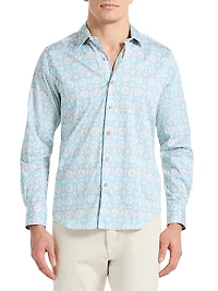 Mariage Abstract Cotton-Blend Shirt