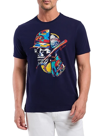 Skull Slugger Cotton T-Shirt