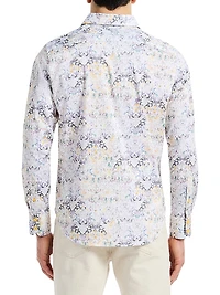 Croatia Printed Stretch-Cotton Button-Front Shirt