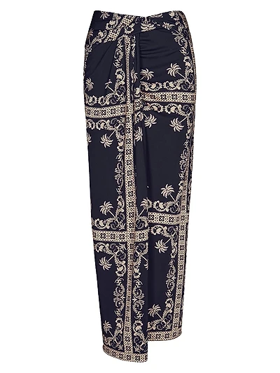 Dream Tiles Wrap-Style Maxi Skirt