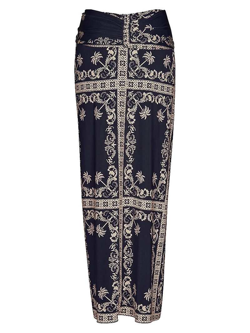 Dream Tiles Wrap-Style Maxi Skirt