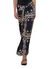 Dream Tiles Wrap-Style Maxi Skirt