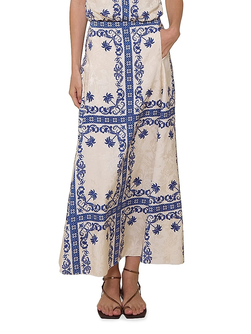 Galena Lucena A-Line Maxi Skirt