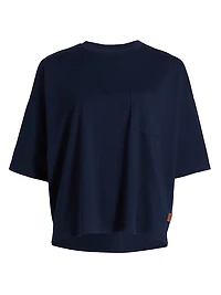 Cotton Crewneck Boxy T-Shirt