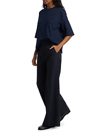 Cotton Crewneck Boxy T-Shirt