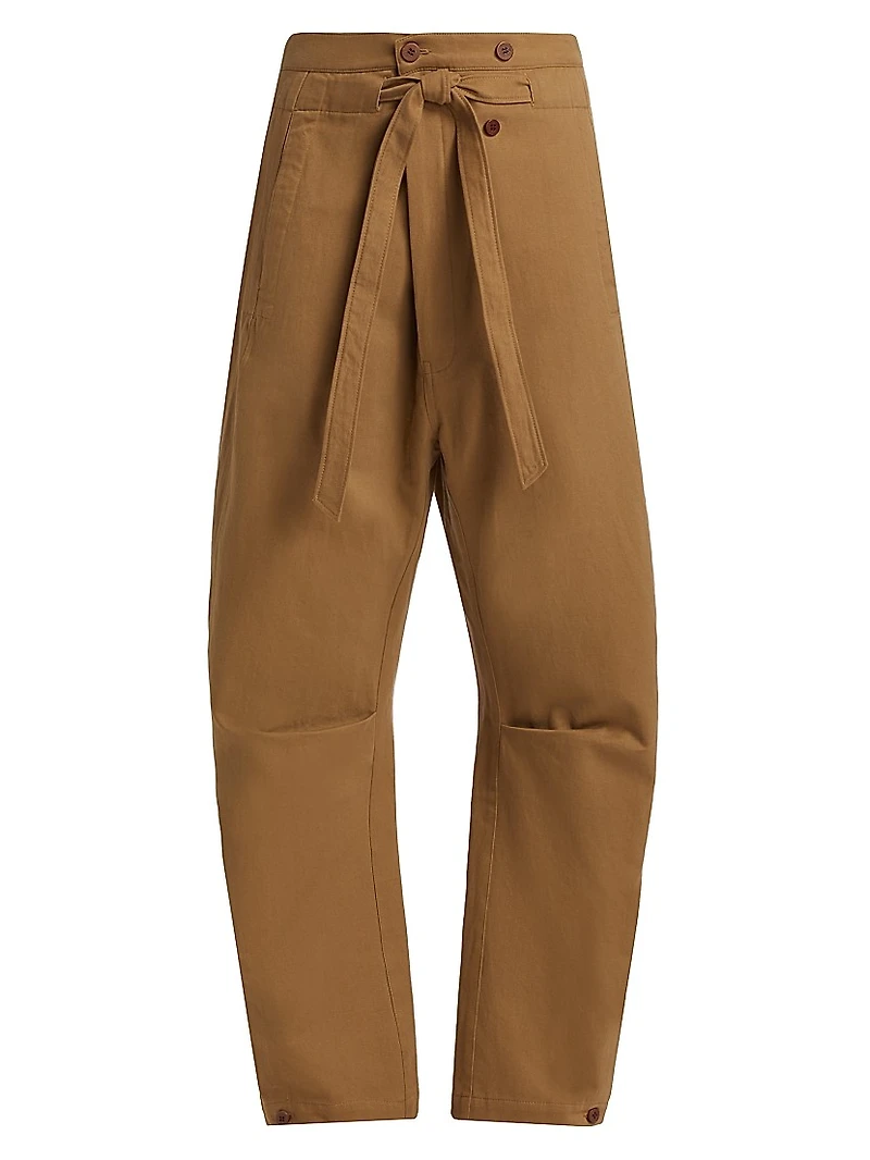 Everything Tie-Waist Barrel-Leg Pants