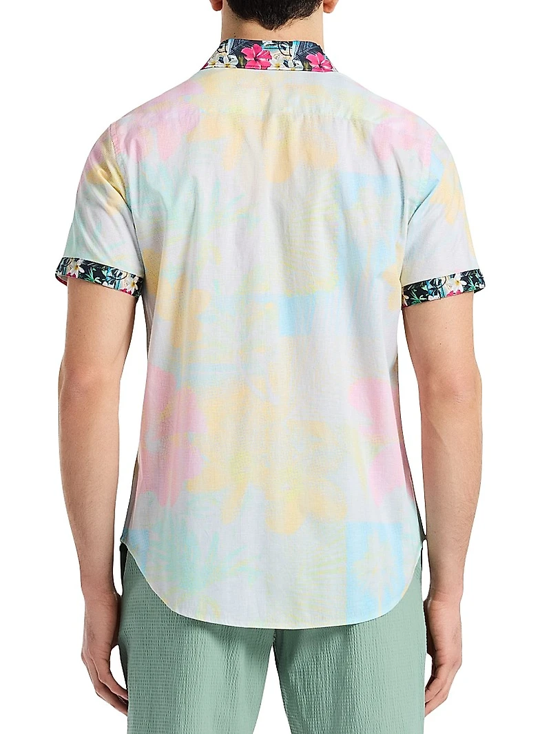 Haze Printed Cotton Short-Sleeve Shirt